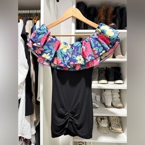 ByEgreis mini shoulderless dress